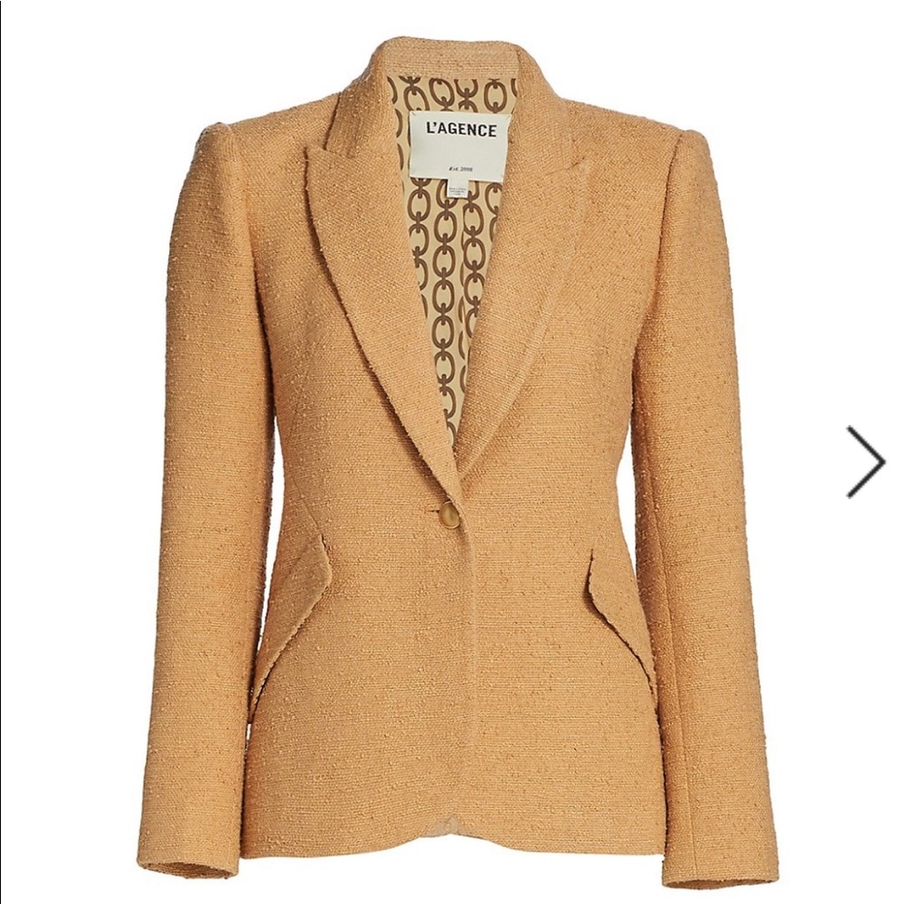 Brand new L’AGENCE blazer in soft camel size 0